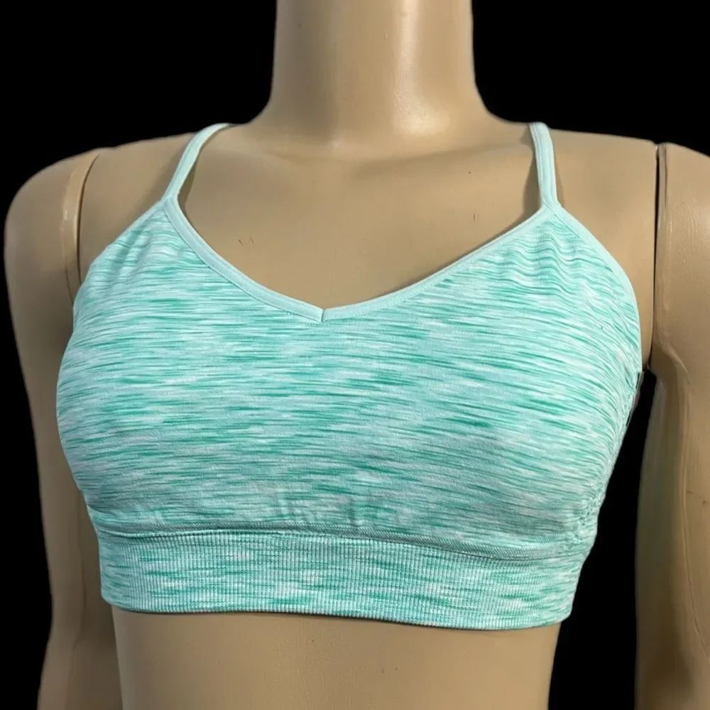 Victorias Secret Pink YOGA / Lounge racerback unlined Bralette bra green M